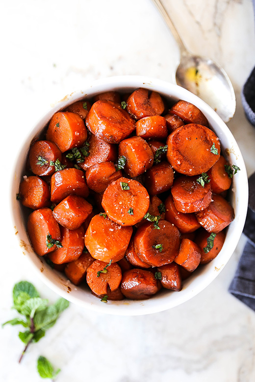 Coffee Glazed Carrot Coins | www.floatingkitchen.net