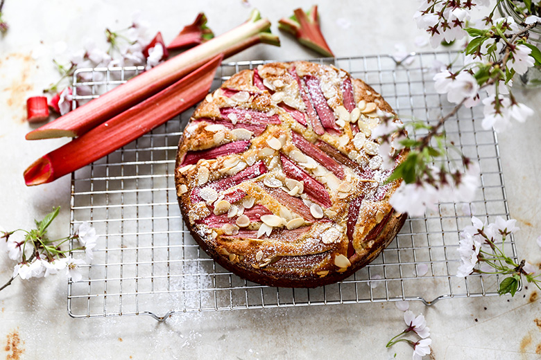 Rhubarb-Almond Cake | www.floatingkitchen.net