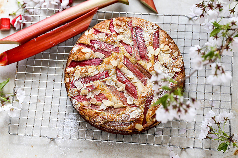 Rhubarb-Almond Cake | www.floatingkitchen.net