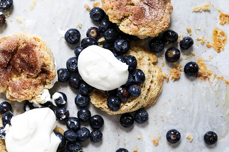 Snickerdoodle Blueberry Shortcakes | www.floatingkitchen.net