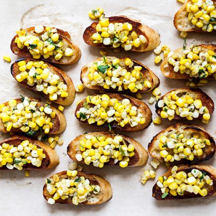 Buttery Toasts with Corn Salsa | www.floatingkitchen.net