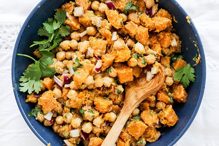 Warm Butternut Squash and Chickpea Salad