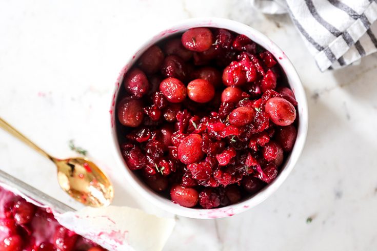 Roasted Cranberry Grape Compote