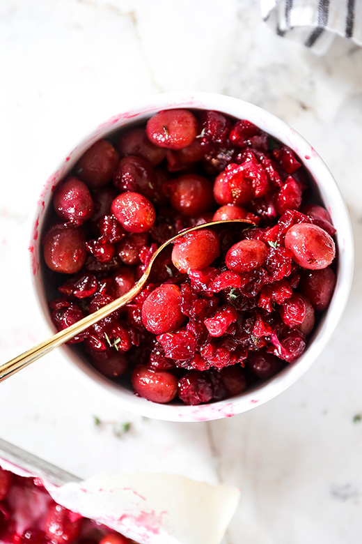 Roasted Cranberry Grape Compote | www.floatingkitchen.net