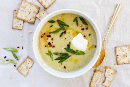 Creamy Potato and Parsnip Soup | www.floatingkitchen.net