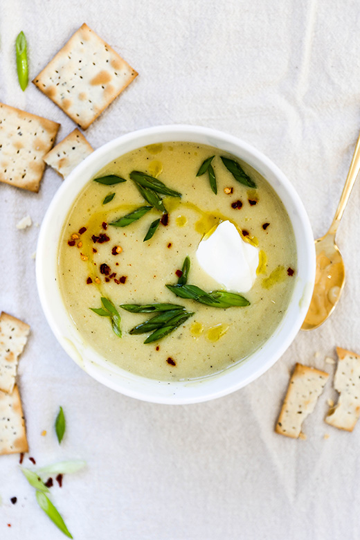 Creamy Potato and Parsnip Soup | www.floatingkitchen.net