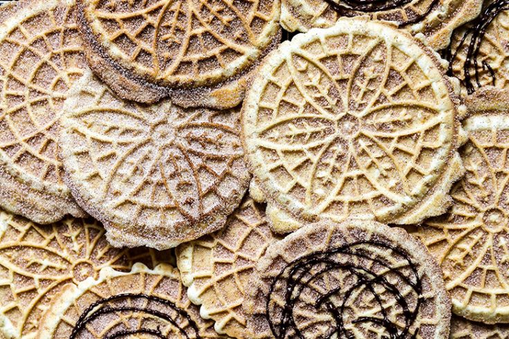 Churro Pizzelles