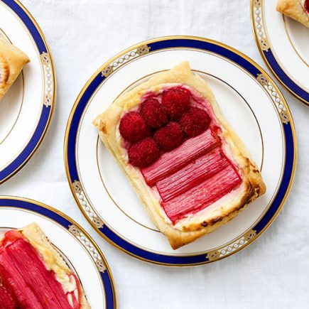 Rhubarb Raspberry Cream Cheese Breakfast Pastries | www.floatingkitchen.net