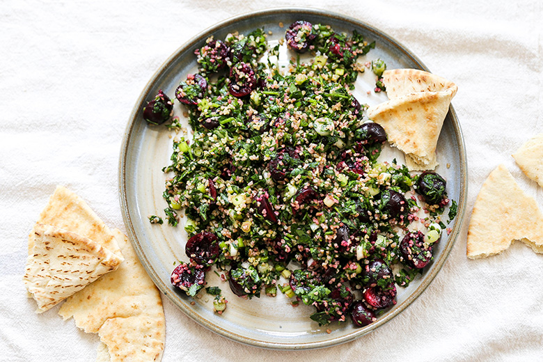 Cherry Tabbouleh Salad | www.floatingkitchen.net