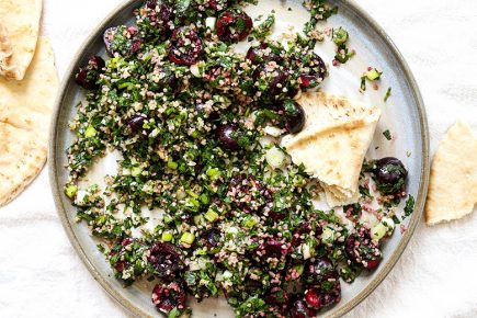 Cherry Tabbouleh Salad | www.floatingkitchen.net