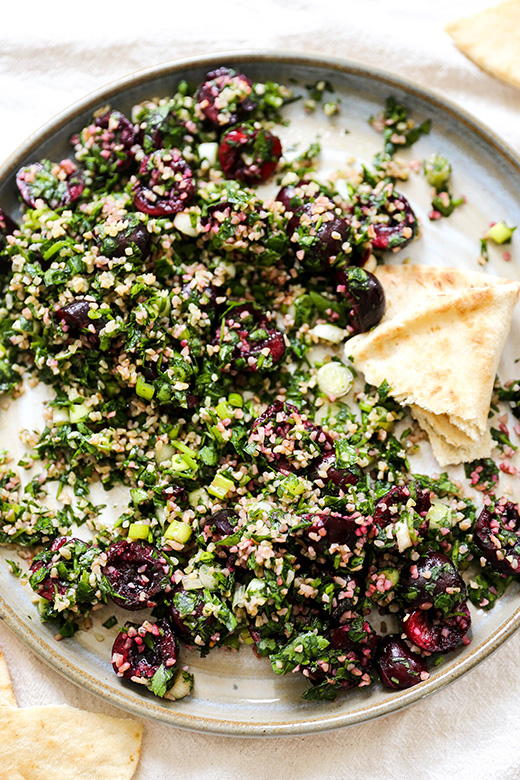 Cherry Tabbouleh Salad | www.floatingkitchen.net