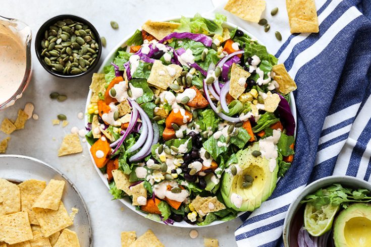 Smoky Sweet Potato Taco Salad