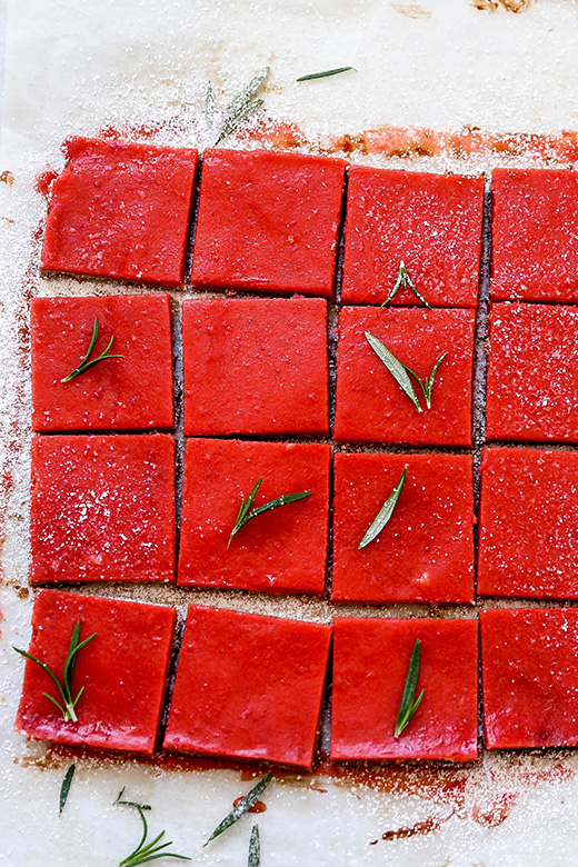 Cranberry Curd Bars with Pecan-Rosemary Shortbread Crust | www.floatingkitchen.net