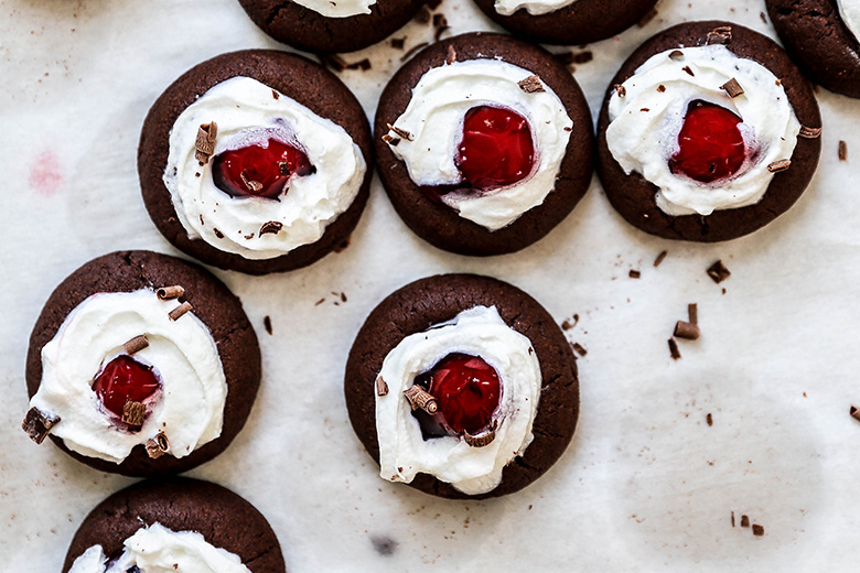 Black Forest Thumbprint Cookies | www.floatingkitchen.net