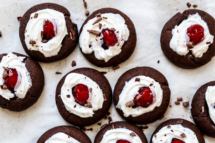 Black Forest Thumbprint Cookies