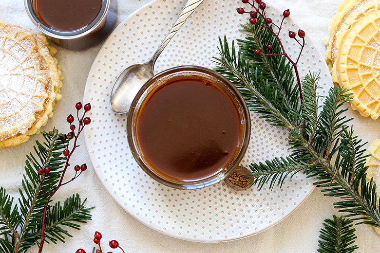 Eggnog Caramel Sauce | www.floatingkitchen.net