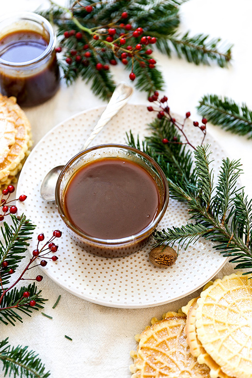 Eggnog Caramel Sauce | www.floatingkitchen.net