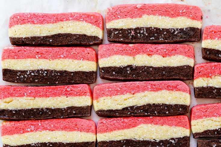 Slice and Bake Peppermint Mocha Cookies