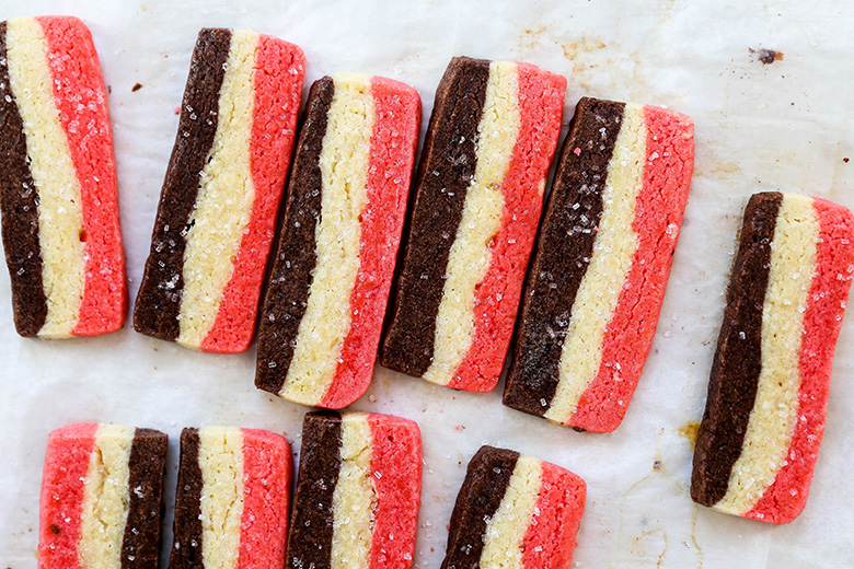 Slice and Bake Peppermint Mocha Cookies | www.floatingkitchen.net