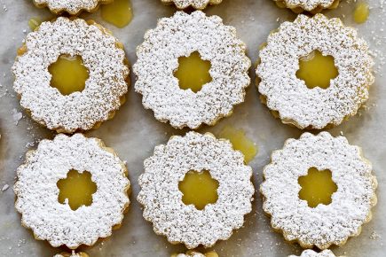 Lemon Curd Linzer Cookies | www.floatingkitchen.net