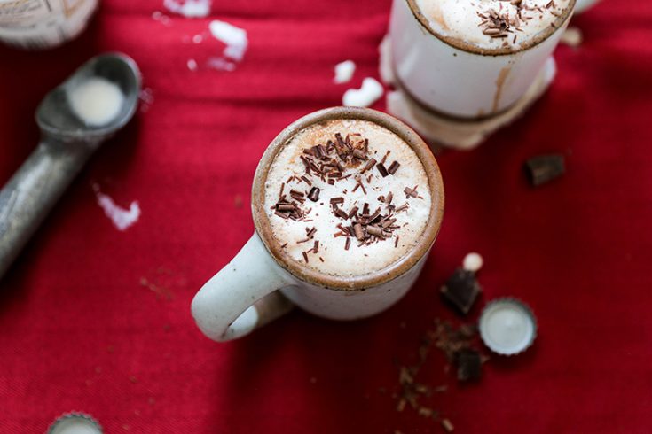 Stout Hot Chocolate with Ice Cream