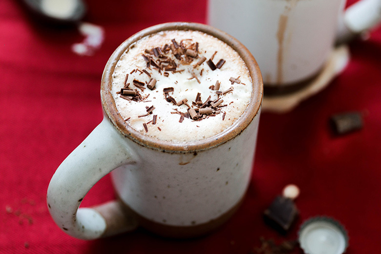 Stout Hot Chocolate with Ice Cream | www.floatingkitchen.net