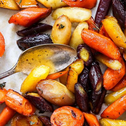 Honey Roasted Rainbow Carrots | www.floatingkitchen.net