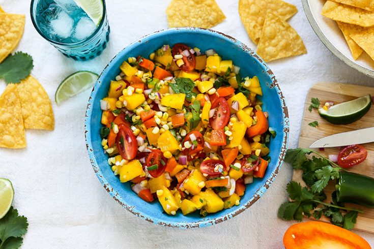 Fresh Corn and Mango Salad