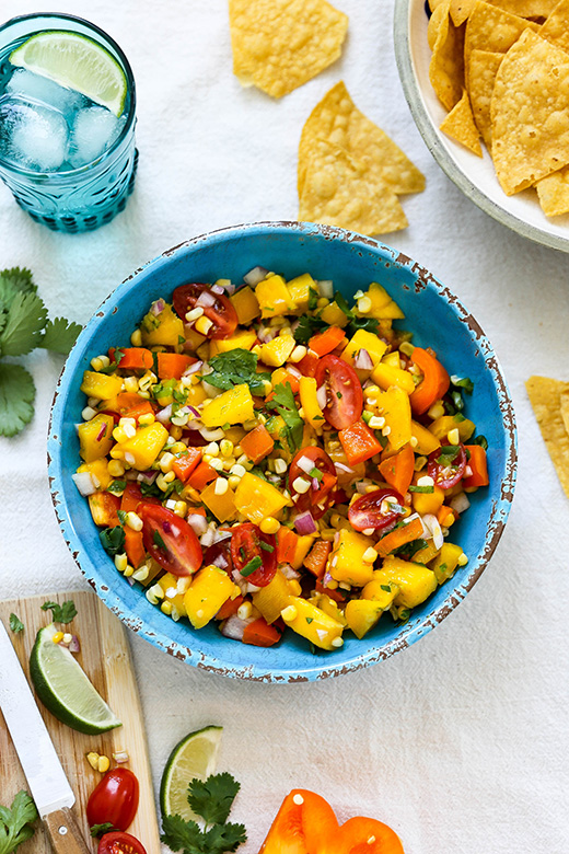 Fresh Corn and Mango Salad | www.floatingkitchen.net