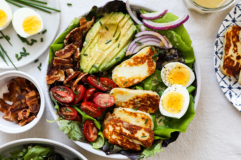 Halloumi Cobb Salad | www.floatingkitchen.net