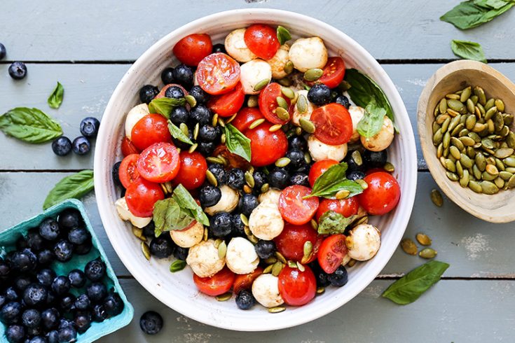 Blueberry Caprese Salad