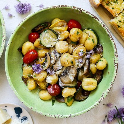 Farmer’s Market Skillet Gnocchi | www.floatingkitchen.net