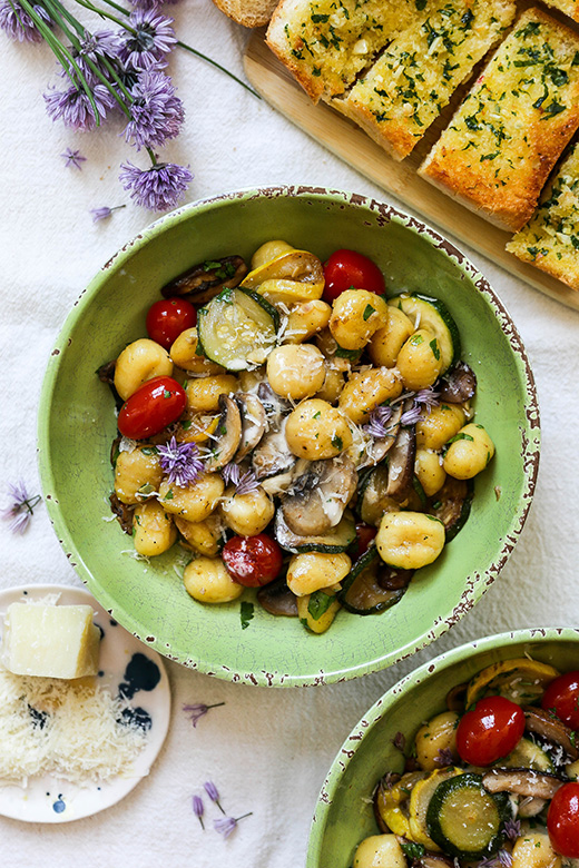 Farmer’s Market Skillet Gnocchi | www.floatingkitchen.net