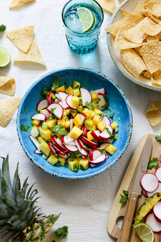 Radish and Pineapple Salsa | www.floatingkitchen.net