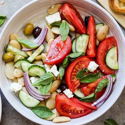 Tomato and Butter Bean Salad | www.floatingkitchen.net