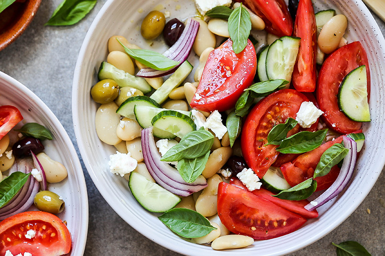 Tomato and Butter Bean Salad | www.floatingkitchen.net