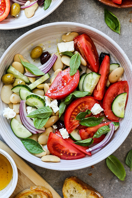 Tomato and Butter Bean Salad | www.floatingkitchen.net