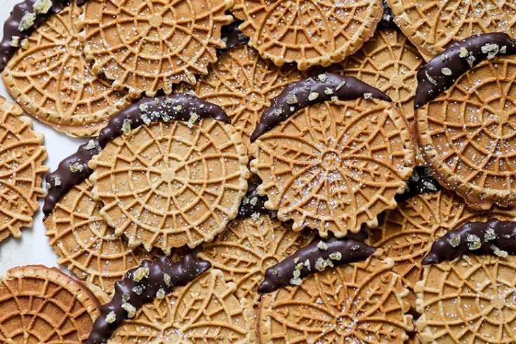 Gingerbread Pizzelles