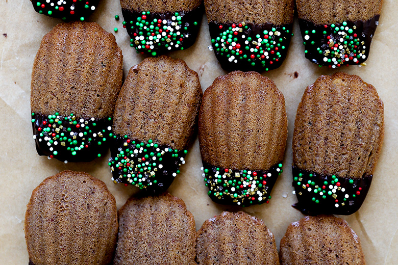 Chocolate Hazelnut Madeleines | www.floatingkitchen.net