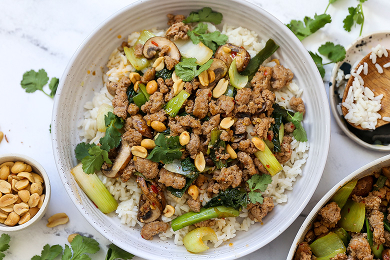 Ground Pork and Vegetable Stir Fry | www.floatingkitchen.net