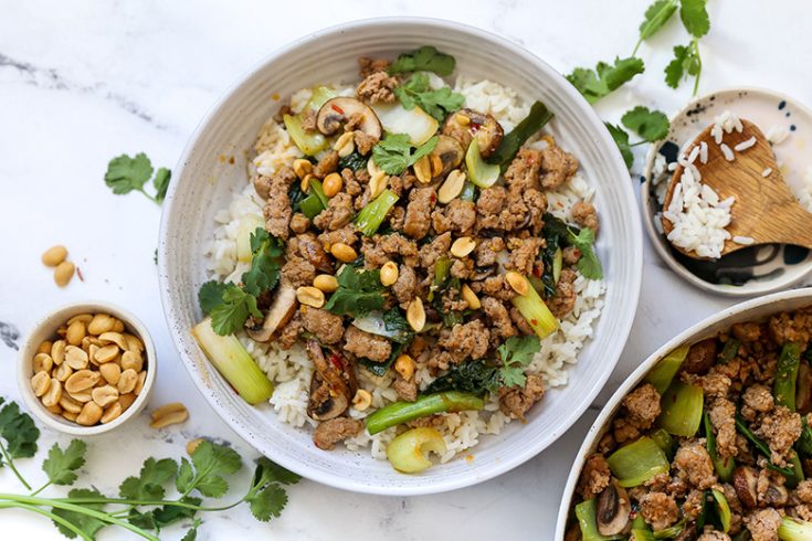 Ground Pork and Vegetable Stir Fry