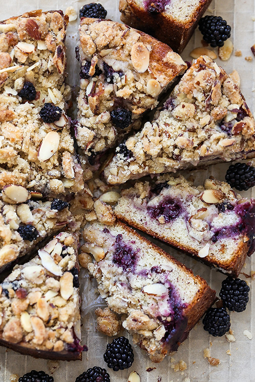 Blackberry and Almond Yogurt Coffee Cake | www.floatingkitchen.net