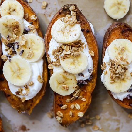 Loaded Breakfast Sweet Potatoes | www.floatingkitchen.net